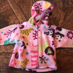 6 month Patagonia fleece with hood